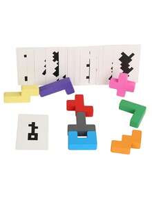 MINKOJA 3D Shadow Matching Puzzle Spatial Building Blocks Creative Construction Toy For Kids Logical Thinking Development Holiday Season Birthday Gift Ideas Educational Toys Must Haves - Multicolor - View 15