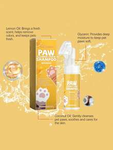 1 chai dung tích lớn 100ml Sữa rửa bọt cho bàn chân thú cưng, chăm sóc làm sạch, dưỡng ẩm và nuôi dưỡng bàn chân mèo và chó. Chứa nhiều thành phần dưỡng ẩm và nuôi dưỡng, chẳng hạn như dầu thực vật tự nhiên, v.v. - Nhiều màu - Xem 9