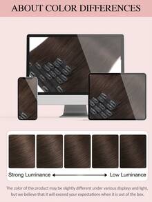 7PCS With 20 Clips Straight Clip In Hair Extensions 100% Real Human Hair Color 2# Dark Brown 14-22 Inch 115G Double Weft Invisible Clip Hair Extensions Remy Natural Human Hair For Women Girls Daily Use Winter Christmas Halloween Costumes Autumn Outfits Women Fall Outfits - S2 - View 15