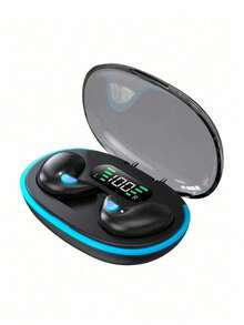 Teckwe 1 Wireless Sleep Earphone In Ear With Ultra Long Battery Life, Digital Display Supporting Music, Dual Sided Stereo, Fingerprint Control, Voice Suitable For Both Boys And Girls, Cool Breathing Light With Three Color Options 150mAh - Multicolor - View 7