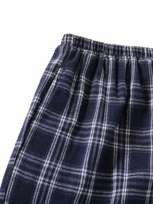 Sparklyn 2件套少女休闲百搭格子宽松裤，适合上学、日常及街头穿着 - 彩色 - 查看 6