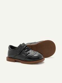 Cozy Pixies 1双经典黑色牛津鞋，时尚百搭的平底鞋，适合幼儿男女童穿着，可用于婚礼、返校、派对等各种场合，四季皆宜。 - 黑色 - 查看 10