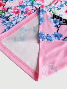 ROMWE MEN Prep Camiseta de manga corta con estampado de eslogan para hombres, adecuada para uso diario, primavera/verano - Rosa - Ver 8