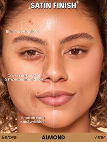 SHEGLAM Skin Sync Satin Foundation-Almond - Almond - View 3