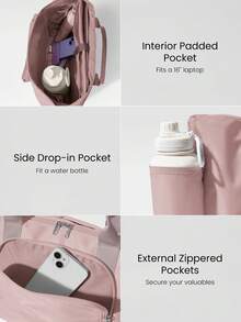 GLOWMODE 24L Day Tripper Laptop Protective Sleeve Trolley-Compatible Strap Daily & Business Tote Bag