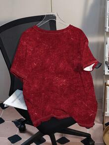 Betty Boop x SHEIN Plus Size Women Casual Everyday Commute Fashion Street Cartoon Character & Letter Print Loose Fit T-Shirt, Summer - White - View 2