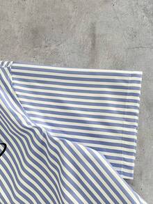 AXEPEAK Men's Striped Collar Single-Breasted Casual Commuter Short Sleeve Shirt With Knight Print - Multicolor - View 5