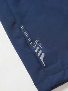 Manfinity Homme Plus Size Men's Casual Drawstring Waist Sports Shorts