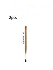 1pc/2pcs DIY Bendable Plant Support Poles, Flexible Moss Poles, Free-Form Climbing Vine Poles, Used To Support Plants, Monster Plants, Climbing Plants, Indoor Plants, Flowers, And Potted Plants With Stakes And Brackets, Spring Decoration - Brown - View 23