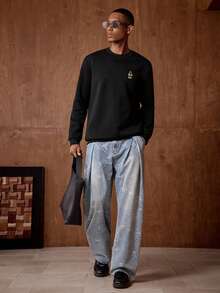 AKNOTIC 男士熊图案套头卫衣 - 彩色 - 查看 6