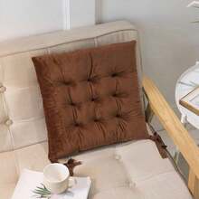 1个柔软透气的现代方形椅垫 - 四季通用多功能坐垫 - 可机洗，经久耐用，舒适贴合，适用于家庭、办公室、餐厅家具 - 现代风格，易于清洁的表面，完美贴合椅子和长凳 - 厨房和餐厅的理想之选 - 餐椅坐垫，适合长时间坐姿，坐垫，座椅垫 - 彩色 - 查看 24