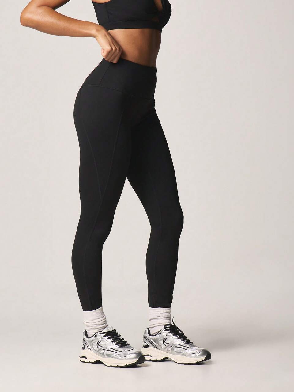 MISSGUIDED Leggings da atletica ad alte prestazioni, vita alta, lunghezza intera, fondo attivo elasticizzato per yoga, fitness, corsa, allenamento, sport