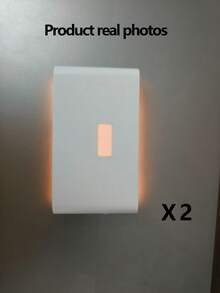 1/2/4 LED 感应夜灯，无线 USB 充电，上下感应灯，护眼，床头夜灯，易于安装的感应器，衣柜灯，家居装饰，卧室，浴室，客厅，办公室橱柜，厨房，走廊，餐厅，氛围灯（款式：无缝玻璃/圆形镜片）