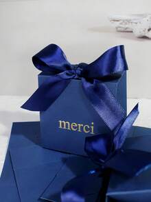 10pcs Party Favor Gift Box Wedding Candy Box Baby Shower Paper Gift Bag Birthday Christmas Favor Present Boxes Packing - Merci Box - View 2