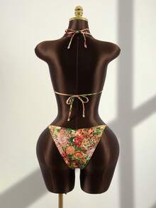 Zestiva 女士性感豹纹比基尼套装，适合夏季海滩