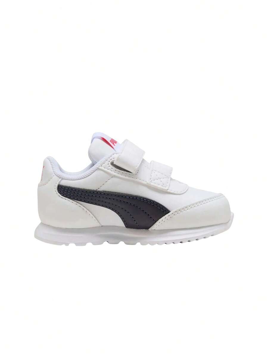 Puma R78 Lightwind SL V Kids Sneaker White / Navy / Red 403711 - White-New Navy-For All Time Red - View 1