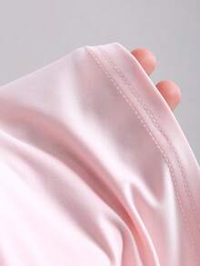 Sweetra 新款复古性感修身舒适休闲粉色连衣裙，适合女士，春夏款 - 粉色 - 查看 6