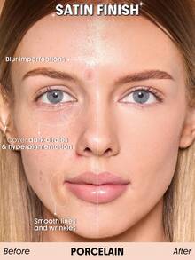 SHEGLAM Skin Sync Satin 粉底液-Porcelain 品牌 美容 化妝 化妝品 適合女性與女孩 完美搭配夏季春季 Y2K 時尚 流行 生日 母親節禮物 假期 派對準備就緒 最佳顏色 - 瓷 - 查看 2