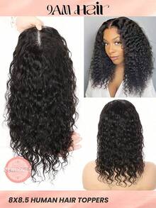 ZERO-NET Natural Black Topper Hair Lace Human Hair Toppers For Women Clip In Hair Extensions Daily Use - Natural Black - View 1
