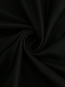 SHEIN 孕婦拼接條紋短袖圓領休閒洋裝，黑色 - 黑色 - 查看 8