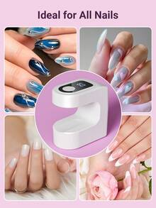 Teckwe Rechargeable Mini UV LED Nail Lamp With Dual Timer 30S/60S - Portable Cordless Gel Polish Dryer, Long-Lasting Battery, Fast Curing, Compact Design For Home & Salon Use, Manicure Tools - Multicolor - View 4