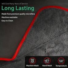 Super Absorbent Microfiber Car Drying Towel, Achieving Ultimate Car Protection, Essential For Vehicle Hygiene, Compact Design, High Water Absorption, Fast Drying Without Marks, Suitable For Cars, Trucks - Red Black - View 8