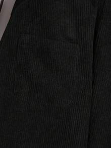 EASEVO Plus Size Men's Fitted Shirt And Pants Set - Black - View 4