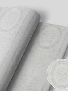 Cirelle 1m Removable 3D Wall Paper - Waterproof & Mold Resistant, Self-Adhesive Rococo Pattern Wall Sticker For Living Room & Bedroom, Instant Home Makeover Gift - Multicolor - View 13