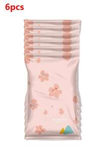 6pcs Vacuum Compression Bag, Space Saver Bag, Quilt Clothes Luggage Storage Bag, Down Jacket Sweater Pillow Storage Bag, Moisture-Proof Mildew-Proof And Dust-Proof Storage Bag - Clear - View 8