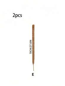 1pc/2pcs DIY Bendable Plant Support Poles, Flexible Moss Poles, Free-Form Climbing Vine Poles, Used To Support Plants, Monster Plants, Climbing Plants, Indoor Plants, Flowers, And Potted Plants With Stakes And Brackets, Spring Decoration - Brown - View 20