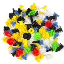 50/100/200/500PCS/Set Universal Plastic Clips For Car Bumper Door, Durable Auto Fastener Set, Mixed Auto Retainer Fastener Rivets Clips Set For Easy Car, Bumper & Door Panel Repair - color mixing - View 3