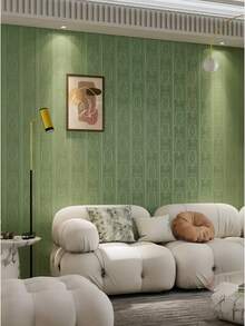 Cirelle 1m Removable 3D Wall Paper - Waterproof & Mold Resistant, Self-Adhesive Rococo Pattern Wall Sticker For Living Room & Bedroom, Instant Home Makeover Gift - Multicolor - View 9