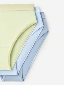 LUVLETTE 3-Pack Cotton High-Waist High-Leg Cheeky Panties Women Underwear