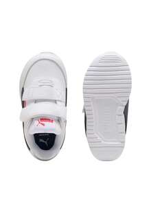 Puma R78 Lightwind SL V Kids Sneaker White / Navy / Red 403711 - White-New Navy-For All Time Red - View 2
