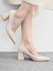 CUCCOO BIZCHIC Tacones altos elegantes de punta fina para uso diario - Chantilly - Ver 1