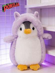 POKOJA LAND - BESTSELLERS 1 件装毛绒企鹅动物玩具，可爱毛绒企鹅，可穿衣服的小企鹅，男孩女孩生日礼物之选，娃娃包挂件