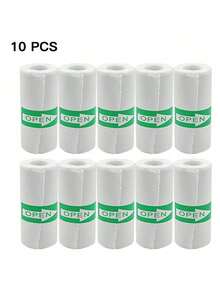 5/10/20 卷白色自粘贴纸纸适用于便携式高清照片打印机，适用于打印学习笔记、工作、照片、图片和备忘录，迷你打印纸，57 毫米