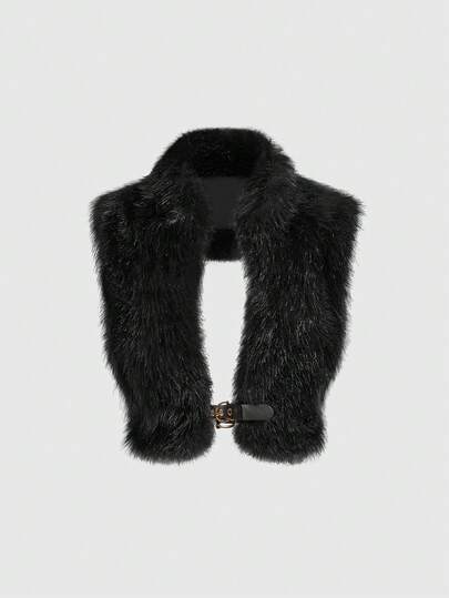 Grunge Punk Y2K Sexy Backless Furry Halter Crop Top