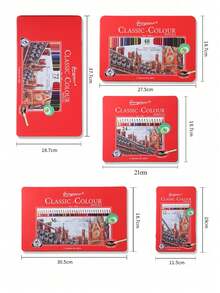 1盒装水彩铅笔套装（12/24/36/48/72/120色可选），粗三角木杆彩色铅笔，适合绘画，返校季必备 - 彩色 - 查看 5