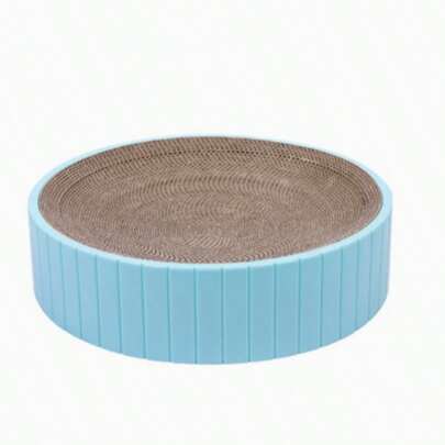 宠物用品猫咪躺垫，带可替换垫芯，圆形瓦楞纸猫抓板猫窝，猫玩具