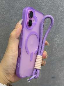 新款兼容苹果16Pro Max手机壳，多巴胺磨砂质感，兼容 17 Air 16手机壳，磁吸式高端手感，15Pro Niche 14网红款13超强防摔，12情侣款男女通用16Plus保护套 - 紫色 - 查看 5