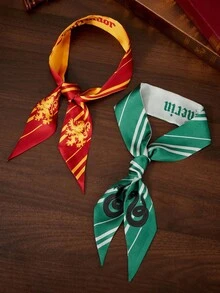 HARRY POTTER X SHEIN 4-Piece Set Smooth Silky Satin Headbands/Scarves, Suitable For Hair Styling, Gift, Outdoor Travel,Back To School - Multicolor - View 1