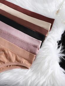 Snug Zone 7条/包 女士无缝弹力腰带舒适三角裤 - 彩色 - 查看 8