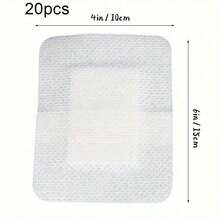 20 Pieces Of Wound Dressing Pads, Breathable Medical Pads, Sterile With Cotton Lining, Breathable Gauze Pads, Protective Adhesive Patches, Fitness Accessories.