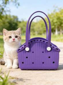 PETSIN 1 Piece Multi-Functional Pet Waterproof DIY Handbag Soft And Easy To Clean Large Capacity DIY Bag Portable Handbag Pet Supplies