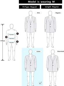 Manfinity CasualCool 男士纯色翻领拉链夹克搭配抽绳腰长裤休闲通勤套装 - 黑色 - 查看 7