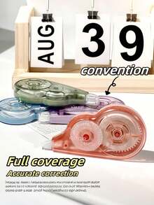 6片/套渐变方形修正带，简约时尚，学生必备，便携开学季 - 彩色 - 查看 5