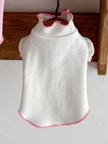 PETSIN Autumn And Winter Thick Base Shirt Princess Style Bubble Sleeve Pet Cat Dog Clothes - White - View 10