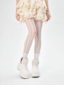 ROMWE Kawaii Bottines cheville en peluche pour femmes, confortables et polyvalentes pour un port quotidien, automne/hiver, Saint-Valentin - Beige - Voir 3