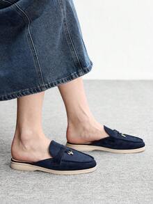 CUCCOO BIZCHIC Women's Casual Slip-On Flat Athletic Sneakers Valentine's Day - Royal Blue - View 4